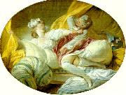 Jean-Honore Fragonard den vackra tjansteflickan painting